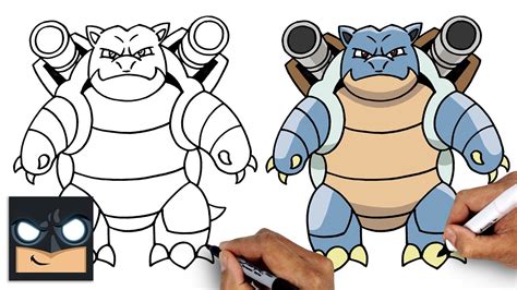 how to draw blastoise|cubism for beginners.